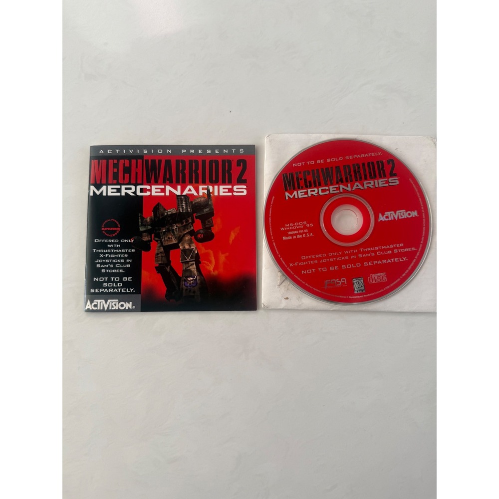 MechWarrior 2‎ Mercenaries PC CD ROM MS DOS Windows 95 Activision Untested